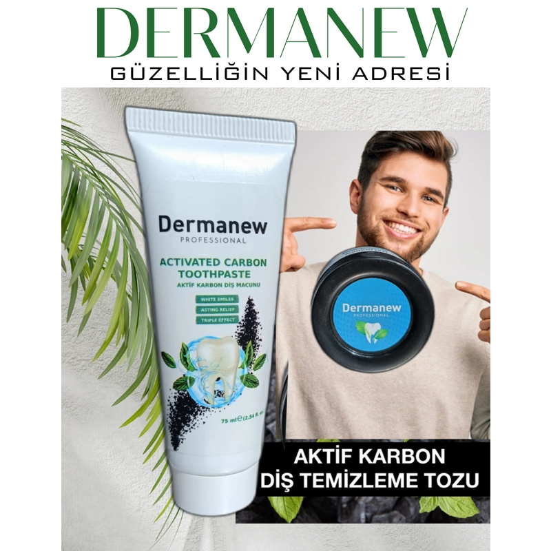 Karbon Diş Temizleme Tozu- Set