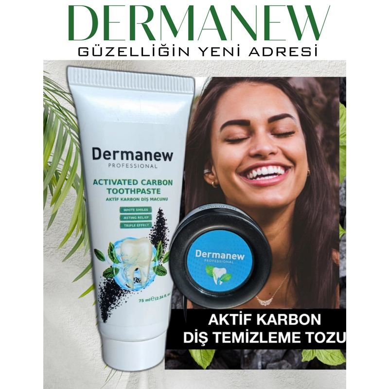 Karbon Diş Temizleme Tozu- Set